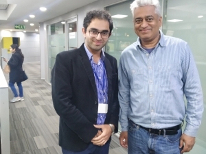 India Today Anchor Rajdeep Sardesai with Dr Edmond Fernandes at New Delhi