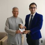Dr. Edmond with Noble Laureaute Prof. Muhammad Yunus, at the UN University in Japan.