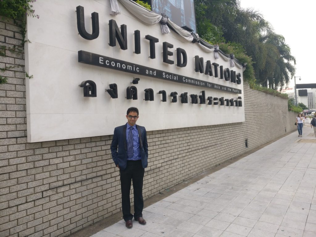 Dr Edmond Fernandes at UNESCAP Soutasia Center, Bangkok
