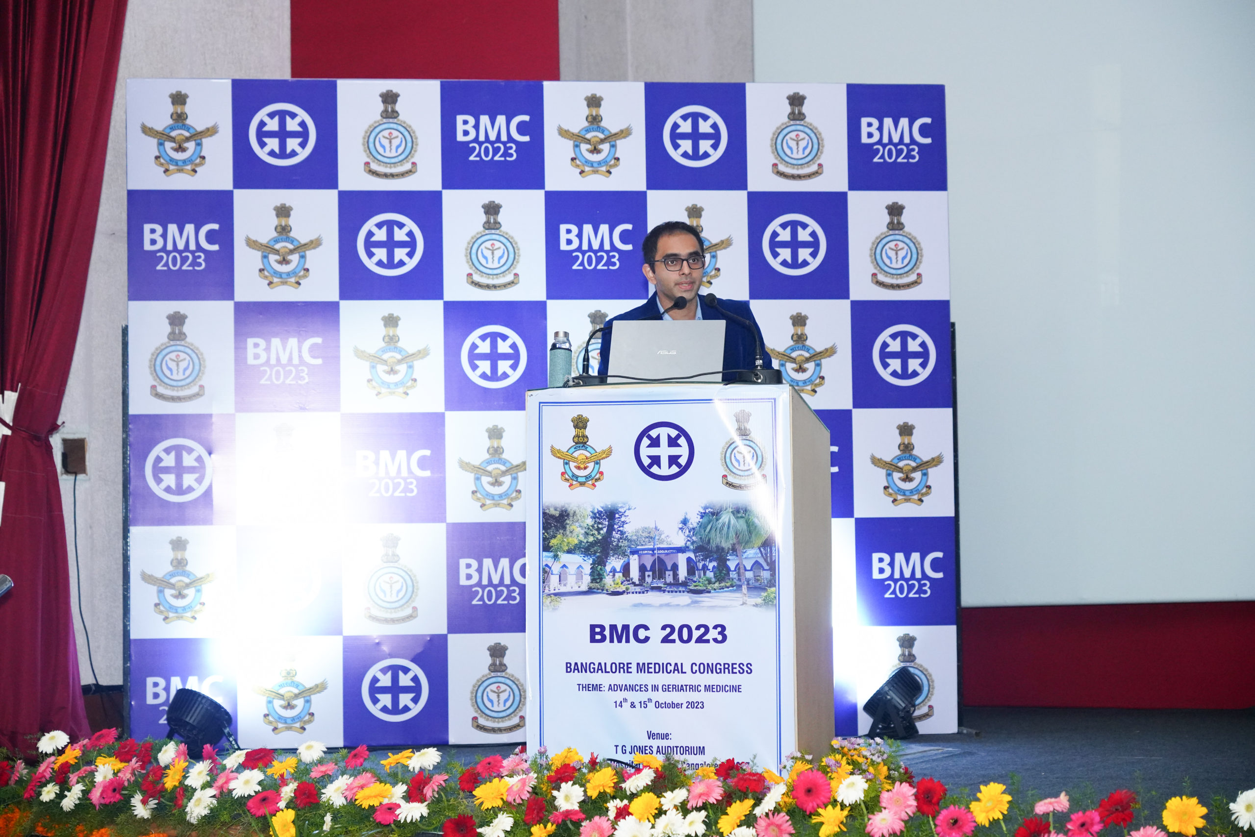 Dr. Edmond Fernandes addresses the Bangalore Medical Congress 2023